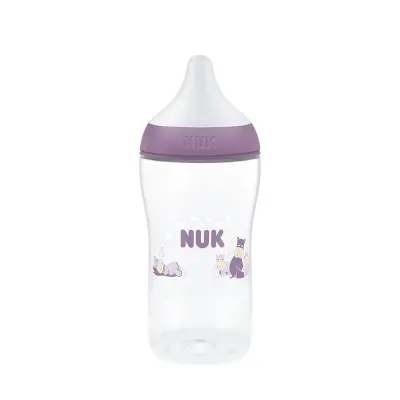 NUK nappflaska Perfect Match 260 ml, flodhäst