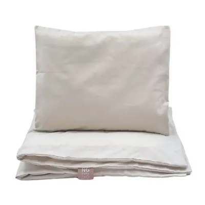 NG Baby påslakanset beige, vagn/vagga
