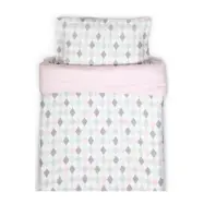 NG Baby påslakanset junior/vuxen, harlequin rosa, Harlequin rosa