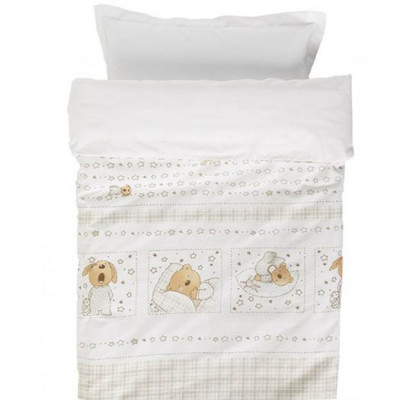 NG Baby påslakanset vagn/vagga, nalle, Nalle