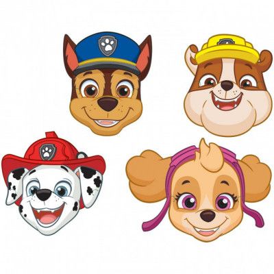 Ansiktsmasker Paw Patrol 8-pack
