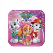 Assietter Paw Patrol pink 8-pack