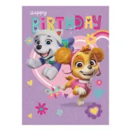 Födelsedagskort Paw Patrol Lila