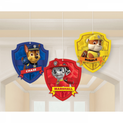 Hängande dekoration Paw Patrol 3 stora delar