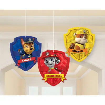 Hängande dekoration Paw Patrol 3 stora delar