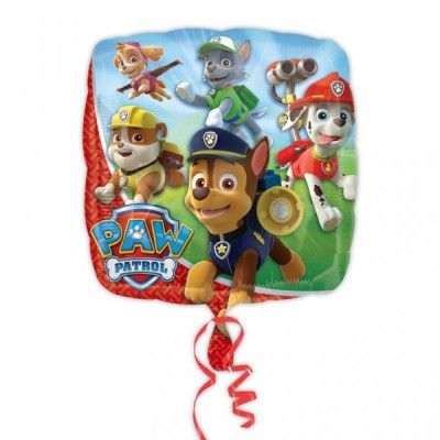 Heliumballong Paw Patrol fyrkantig