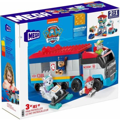 MEGA Paw Patrol Paw Patroller Byggset med 4 figurer