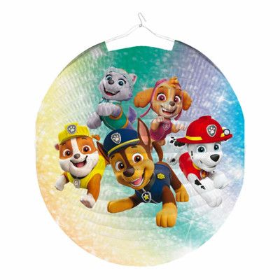 Papperslykta Rund Paw Patrol