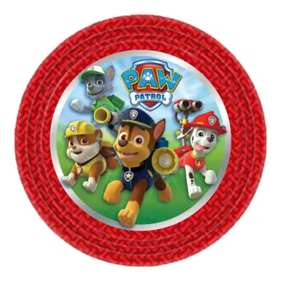 Papperstallrikar Paw Patrol Chase - 8-pack