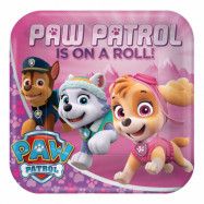 Papperstallrikar Paw Patrol Kvadrat - 8-pack