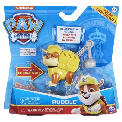 Paw Patrol Action Pack med ljud Rubble - Paw Patrol -  Leksaksaffären