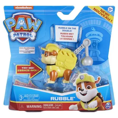 Paw Patrol Action Pack med ljud Rubble - Paw Patrol -  Leksaksaffären