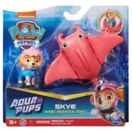 Paw Patrol Aqua Pups Figur och havsdjur Skye