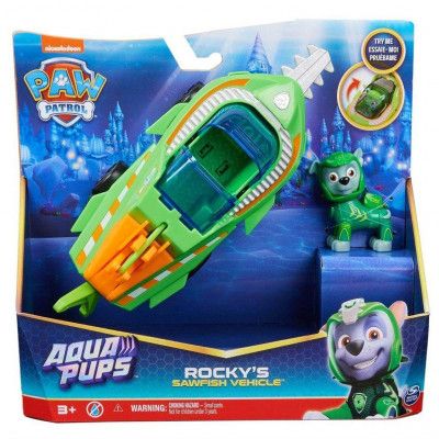 Paw Patrol Aqua Pups Fordon Rockys Svärdfisk