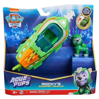 Paw Patrol Aqua Pups Fordon Rockys Svärdfisk