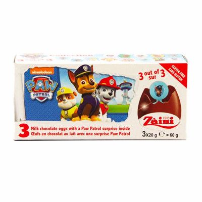 Paw Patrol Chokladägg - 3-pack