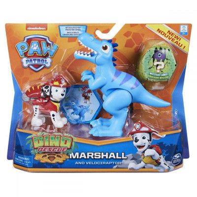 Paw Patrol Dino Rescue Marshall och Velociraptor