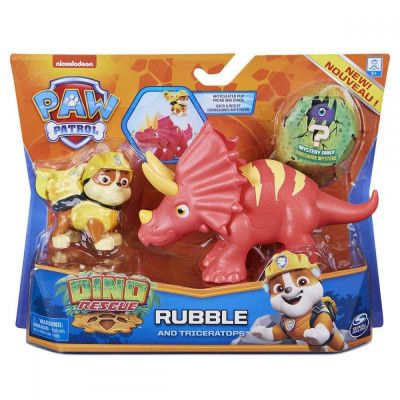 Paw Patrol Dino Rescue Rubble och Triceratops