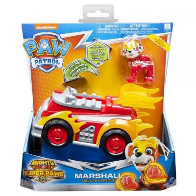Paw Patrol Figur med fordon Deluxe Marshall