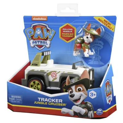 Paw Patrol Fordon med figur Tracker - Paw Patrol -  Leksaksaffären