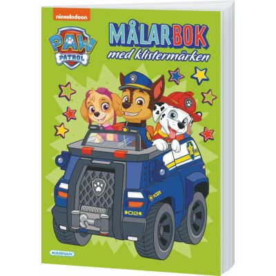 Paw Patrol Målarbok med klistermärken