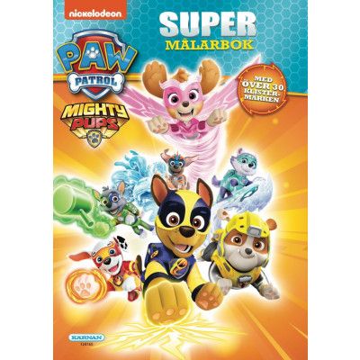 Paw Patrol Mighty Pups Målarbok