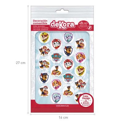 Paw Patrol Muffinsdekoration Ø 3,4 cm 20 st