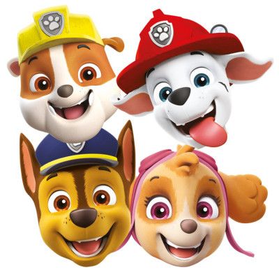 Paw Patrol Pappersmasker 8-pack