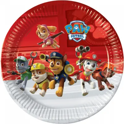 Paw Patrol Papperstallrik 23 cm 8-pack