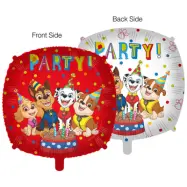 Paw Patrol Räddningshjältar Folieballong Röd&Vit 46cm
