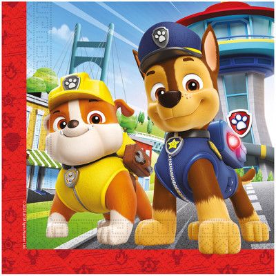 Paw Patrol Räddningshjältar Servetter 20-pack
