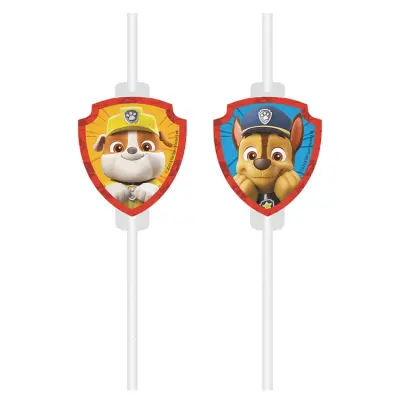 Paw Patrol Räddningshjältarna Sugrör 4-pack