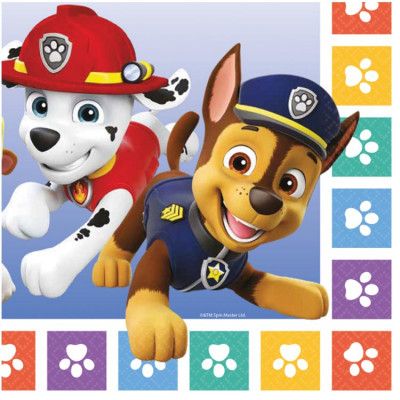Paw Patrol Servett 16-pack