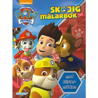 Paw Patrol Skojig Målarbok med klistermärken