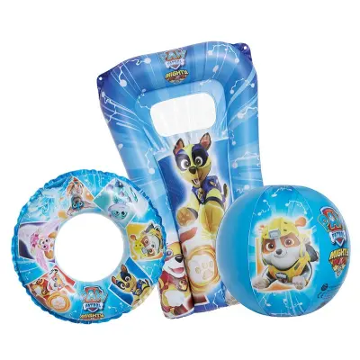 Paw Patrol strandset (madrass, boll, ring)