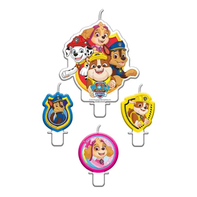 Paw Patrol Tårtljus - 4-pack