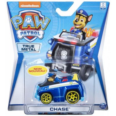 Paw Patrol True Metal 1-pack Chase gula däck