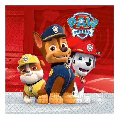 Servetter Paw Patrol Ready - 20-pack