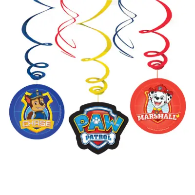 Swirls Paw Patrol Hängande Dekoration - 6-pack