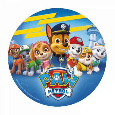 Tårtbild Paw Patrol - Hela gänget 20 cm