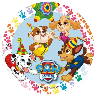 Tårtbild Paw Patrol - pinata-lek 14,5 cm