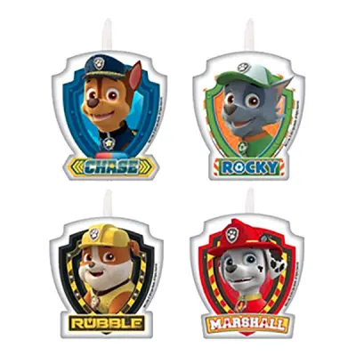 Tårtljus Paw Patrol - 4-pack