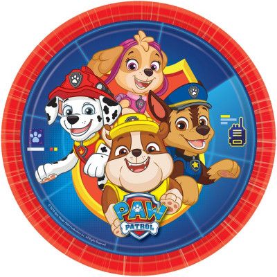 Tallrikar Paw Patrol 8-pack