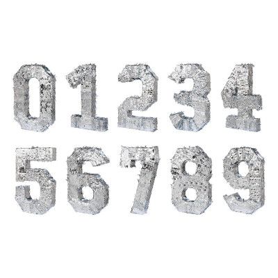 Pinata Siffror Silver - Siffra 4
