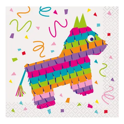 Servetter Pinata Flerfärgad - 16-pack