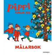 Astrid Lindgren Pippi firar jul (Målarbok)