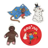 Hängetiketter Jul Pippi Långstrump - 20-pack