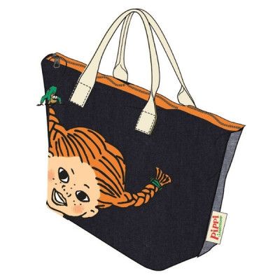 Libro Fashion Pippi Långstrump, Shoppingväska Denim