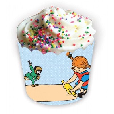 Party Tajm Pippi Långstrump, Muffinsformar 25 pack