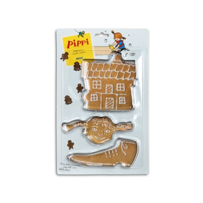 Pippi Långstrump, Bakformar - Pippis sko, hus&huvud